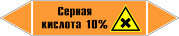 Маркировка трубопровода "серная кислота 10%" (k30, пленка, 252х52 мм)" - Маркировка трубопроводов - Маркировки трубопроводов "КИСЛОТА" - Магазин охраны труда и техники безопасности stroiplakat.ru